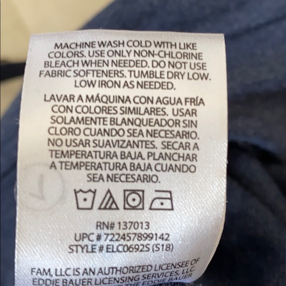 EDDIE BAUER super soft sueded french terry capri - Picture 7 of 8